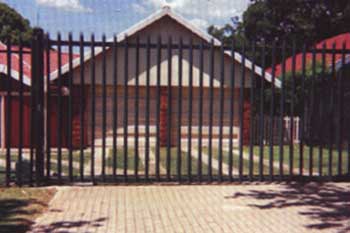 sliding steel security gate